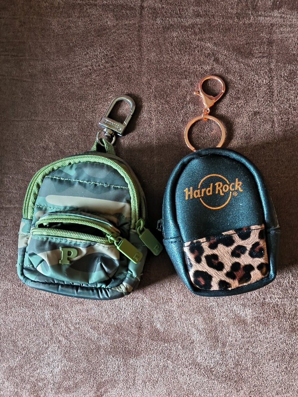 Mini Backpack-style Coin Purse Keychain Bundle